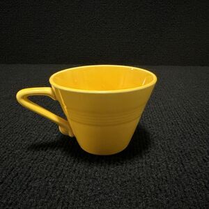 VINTAGE Harlequin Fiesta Homer Laughlin Coffee Tea Cup YELLOW Mid Century Deco